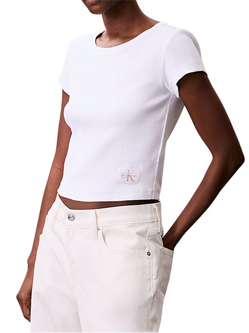 T-shirt a costine in cotone Calvin Klein Jeans | LV047C200GYAA